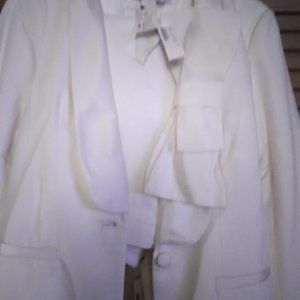 White Denim Prabal Gurung bow suit jcrew Never Worn